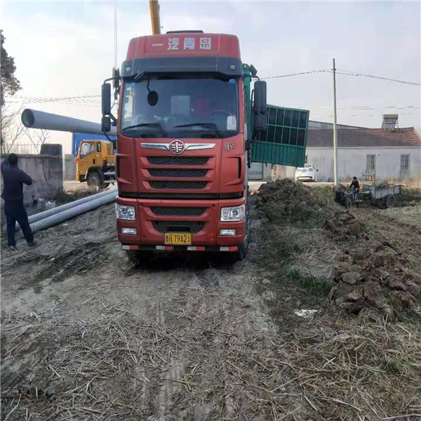 发往安徽滁州定远县的12米预应力30根电线杆老客户很满意